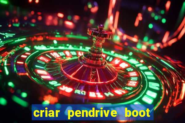 criar pendrive boot windows 10